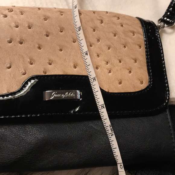 Grace Adele Ostrich Leather Clutch Cross Body Bag - Picture 6 of 6